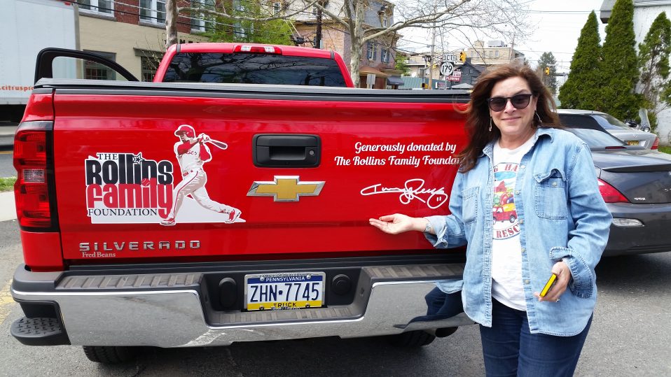 Jimmy Rollins Family Foundation Donates 2016 Truck to Rolling