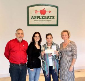 Applegate presents $10,000 donation to Rolling Harvest Food Rescue