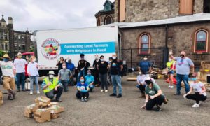 Volunteers at Trenton Emergency Distribution